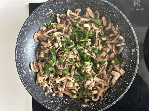 Pienet flanit pinaateista ja sienistä - Valmistelu askel 6