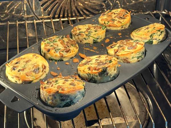 Pienet flanit pinaateista ja sienistä - Valmistelu askel 11