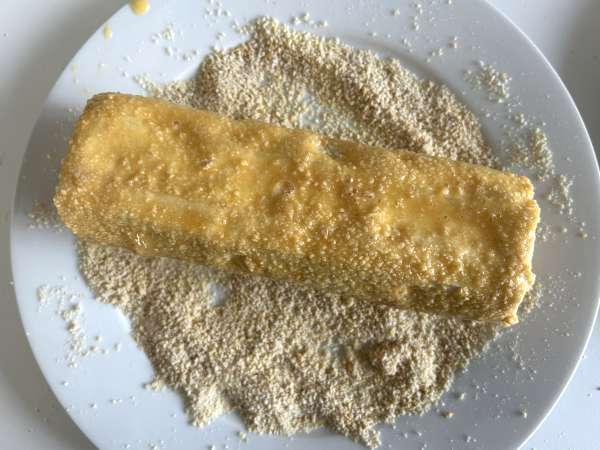 Paistettu vuohenjuustokakku Air fryerissa, rapea ja sulava: täydellinen lohtu! - Valmistelu askel 5