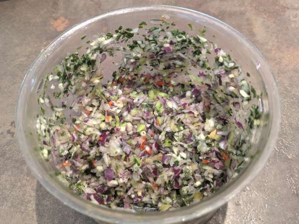 Länsi-Intian turska acras - Valmistelu askel 2