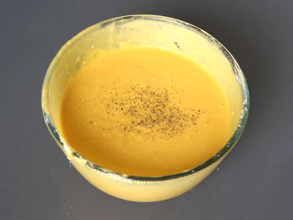 Suolainen kinkku-feta-brownie kurpitsan kanssa: täydellinen resepti kierrätyskeittoon! - Valmistelu askel 1