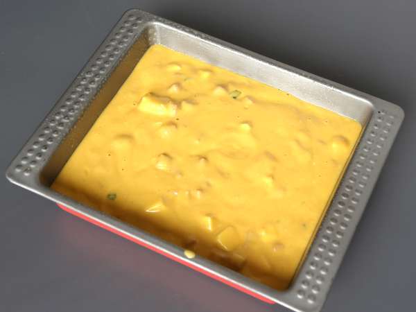 Suolainen kinkku-feta-brownie kurpitsan kanssa: täydellinen resepti kierrätyskeittoon! - Valmistelu askel 3