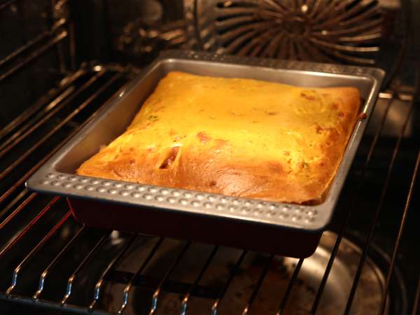 Suolainen kinkku-feta-brownie kurpitsan kanssa: täydellinen resepti kierrätyskeittoon! - Valmistelu askel 4