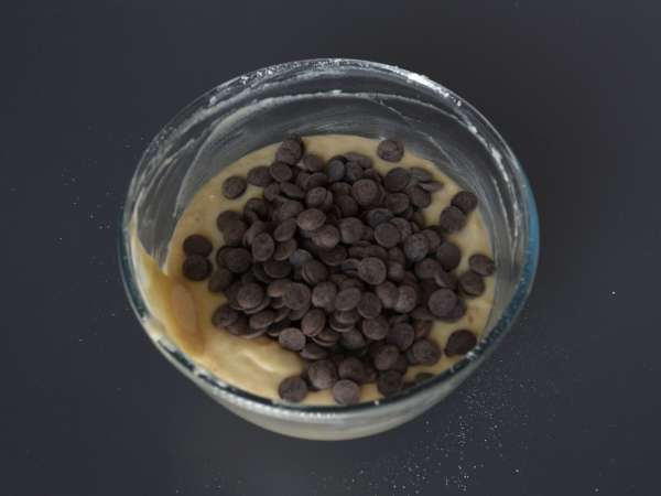 Extra gourmet-banaani-suklaamuffinssit - Valmistelu askel 5