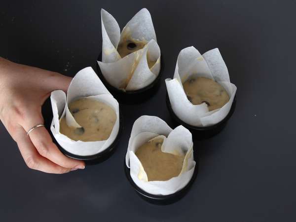 Extra gourmet-banaani-suklaamuffinssit - Valmistelu askel 9