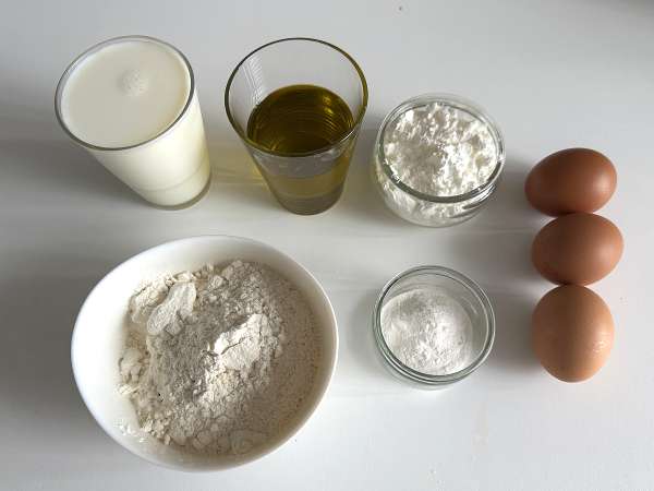 Suolainen kakkutaikina tehosekoittimessa: nopeaa, helppoa ja erittäin kosteaa - Valmistelu askel 1