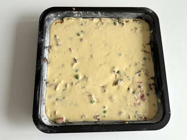 Suolainen kakkutaikina tehosekoittimessa: nopeaa, helppoa ja erittäin kosteaa - Valmistelu askel 6