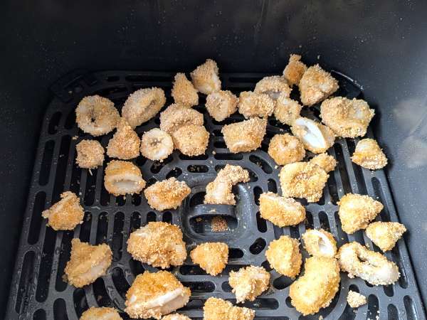 Kalmarirenkaat ilmankuumentimessa rapeat ja kevyet - Valmistelu askel 7