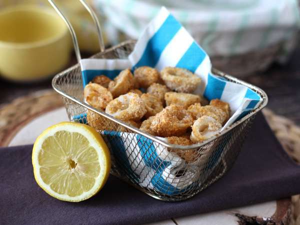 Kalmarirenkaat ilmankuumentimessa rapeat ja kevyet - Valmistelu askel 8