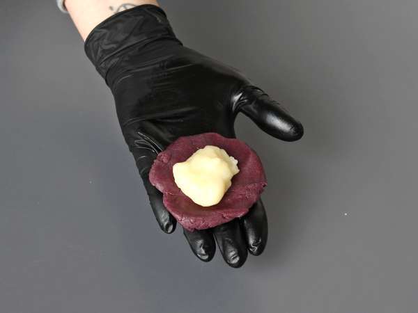 Mochi-keksit ubeen kanssa - Valmistelu askel 8