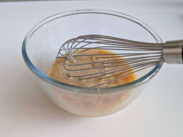 Aprikoosinen flan-juustokakku - Valmistelu askel 2