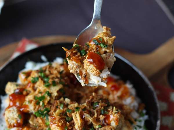 Rapea tofu – kasvisversio rapeasta kanasta - Valmistelu askel 7