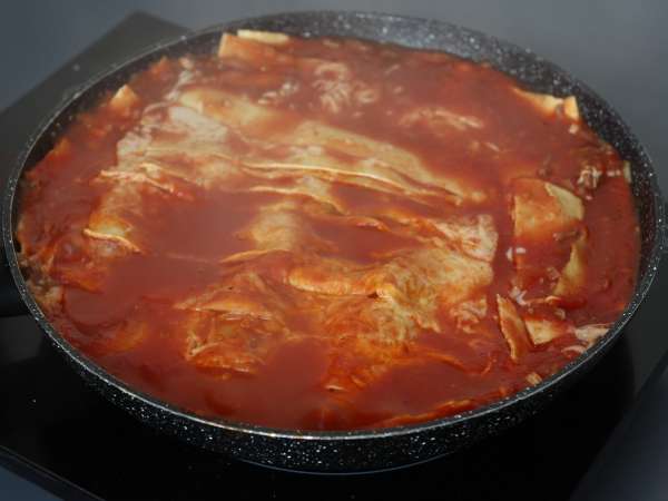 Bolognese-lasagne pannulla - Valmistelu askel 7