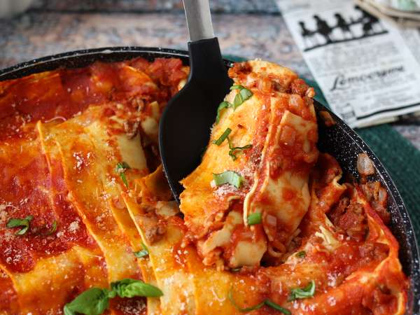 Bolognese-lasagne pannulla - Valmistelu askel 8