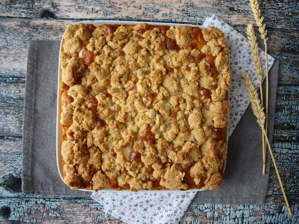 Erittäin pehmeä omenakakku ja rapea streusel-kuorrutus - Valmistelu askel 8