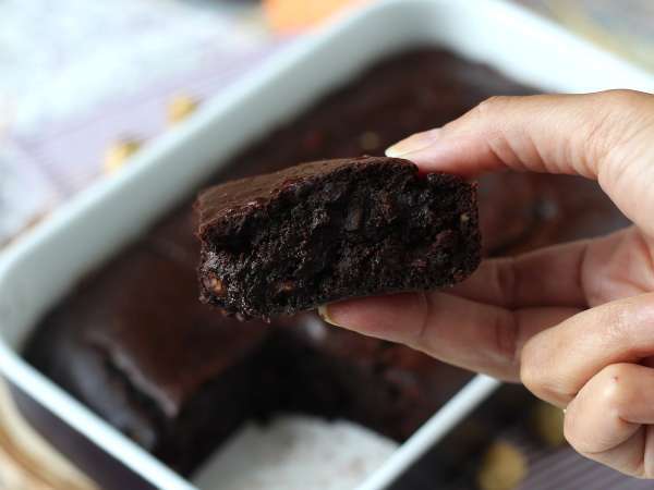 Bataattibrownie ilman voita tai öljyä - Valmistelu askel 7