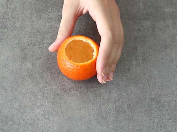 Halloween-klementiinit ja suklaamousse - Valmistelu askel 1