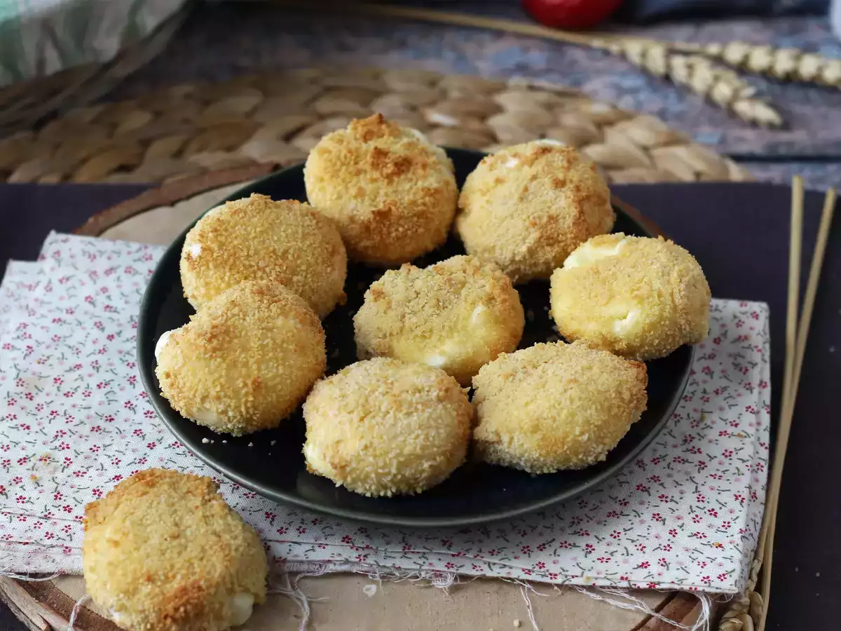 Air fryer paneroitu Babybel