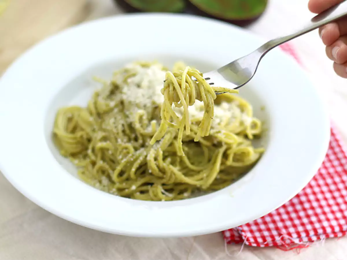 Avokado-carbonara-spagetti - kuva 3