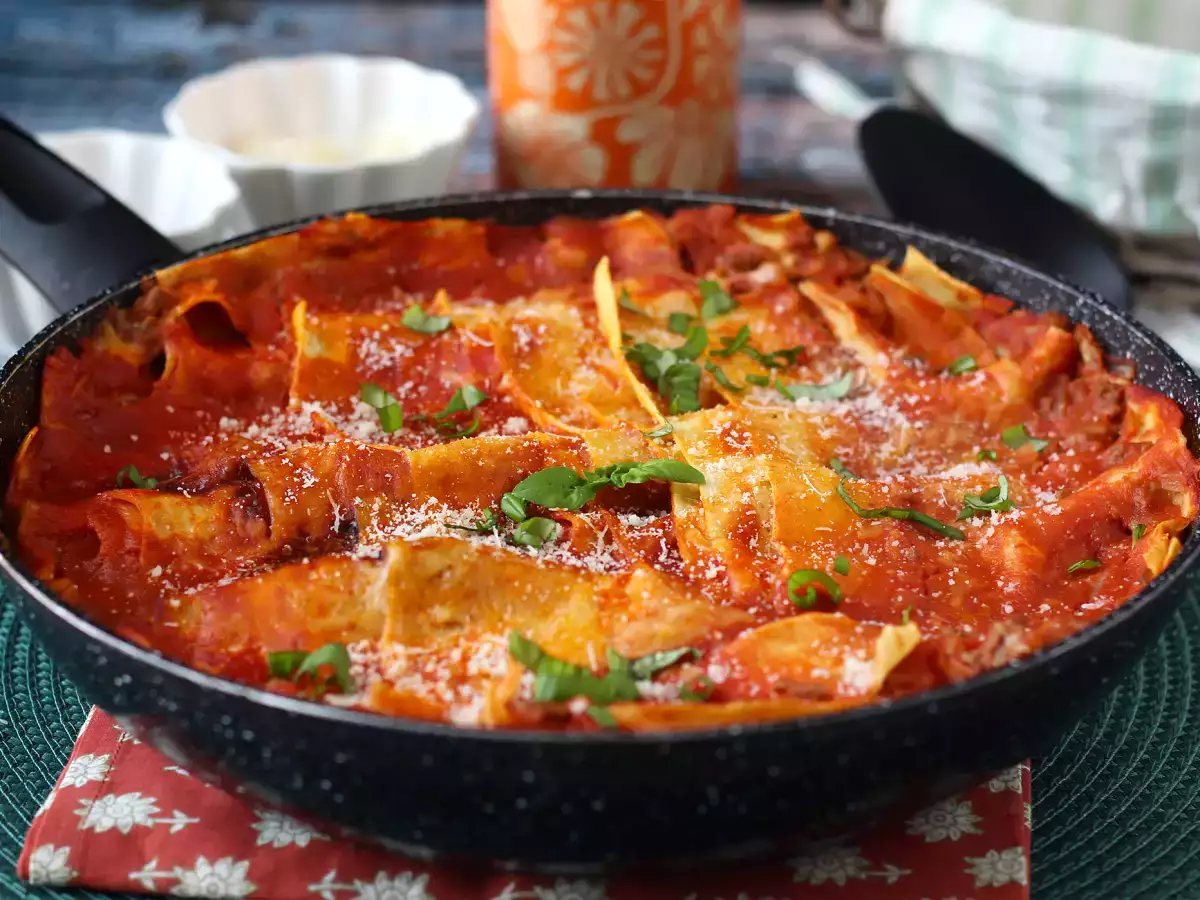 Bolognese-lasagne pannulla - kuva 2