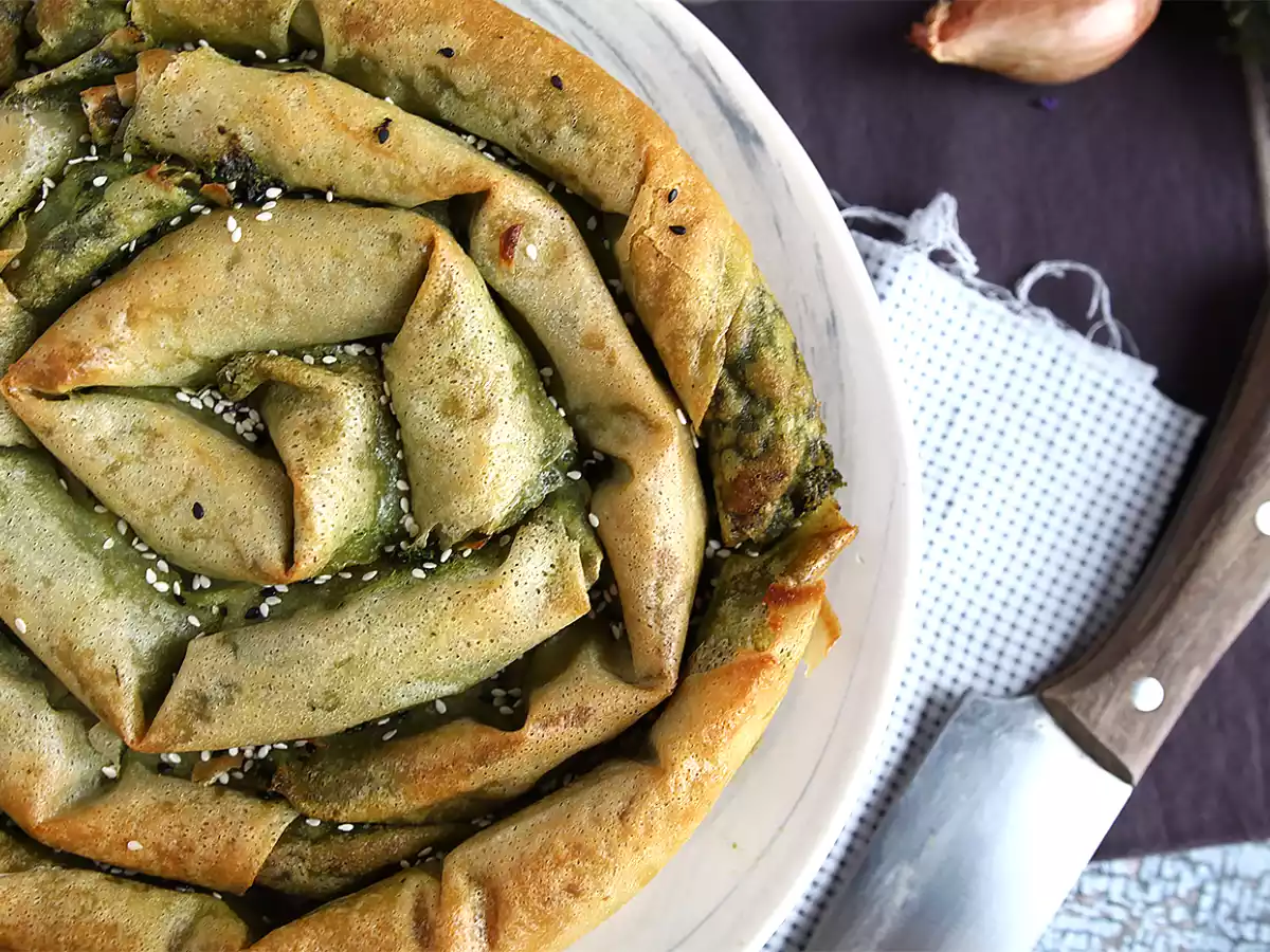 Borek, turkkilainen pinaatti- ja juustopiirakka - kuva 2