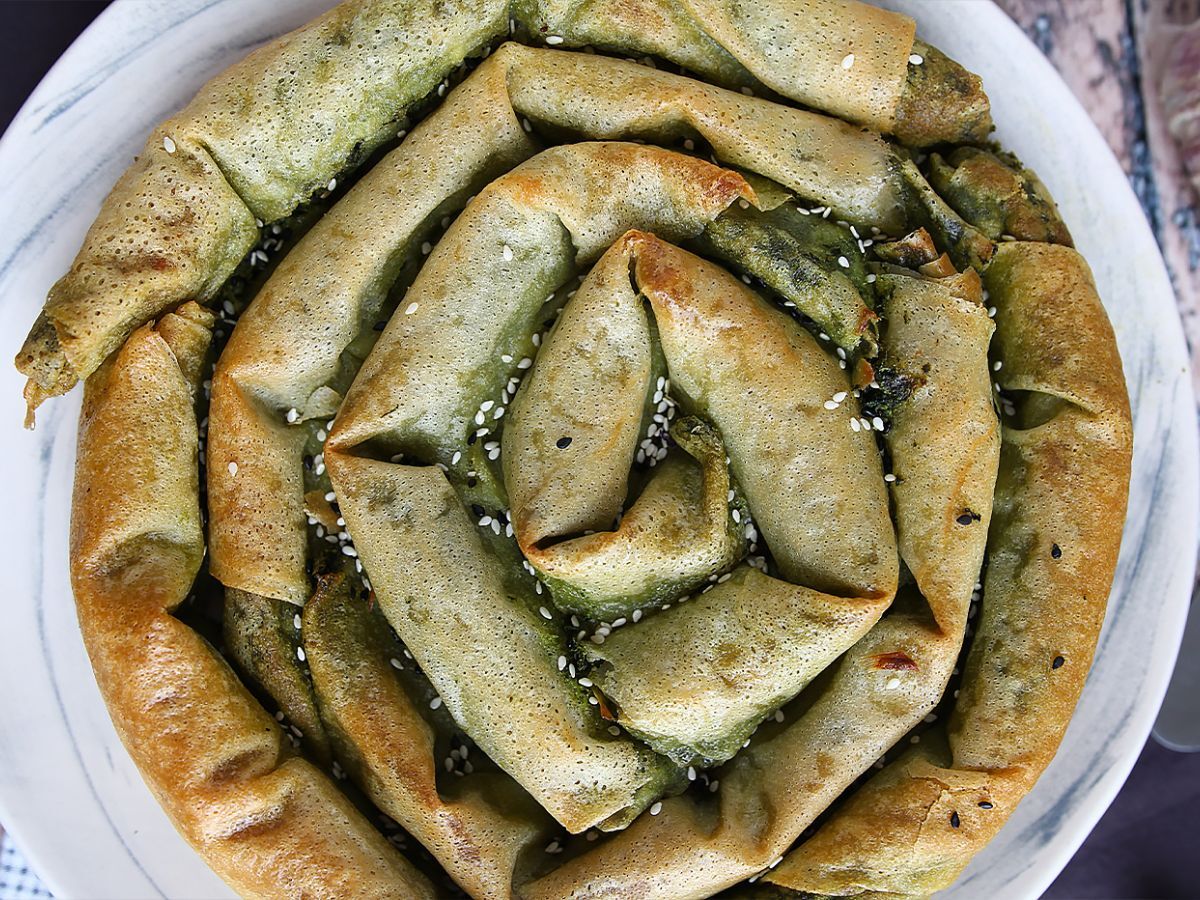 Borek, turkkilainen pinaatti- ja juustopiirakka - kuva 4