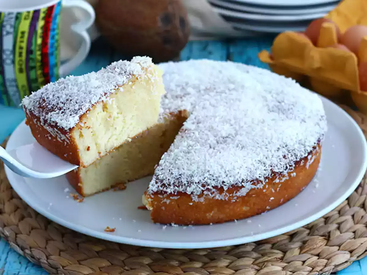 Brasilialainen kookospähkinäkakku - Bolo toalha felpuda