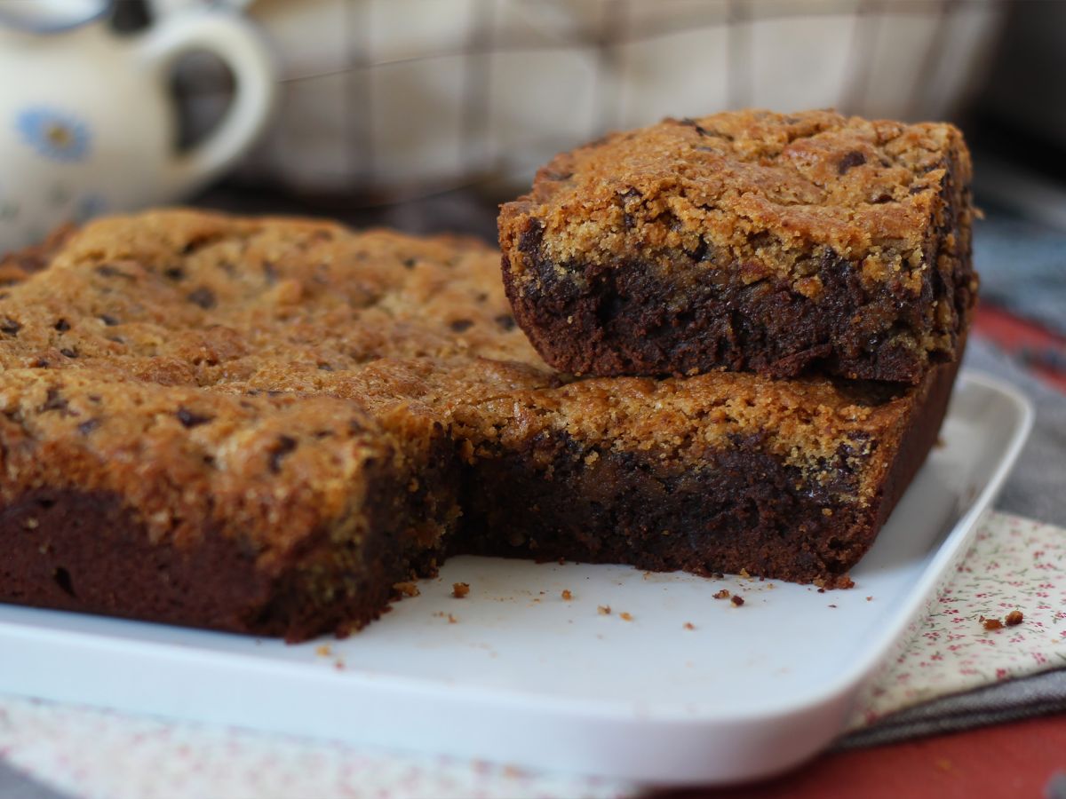 Brookies, täydellinen yhdistelmä brownieita ja keksiä. - kuva 3