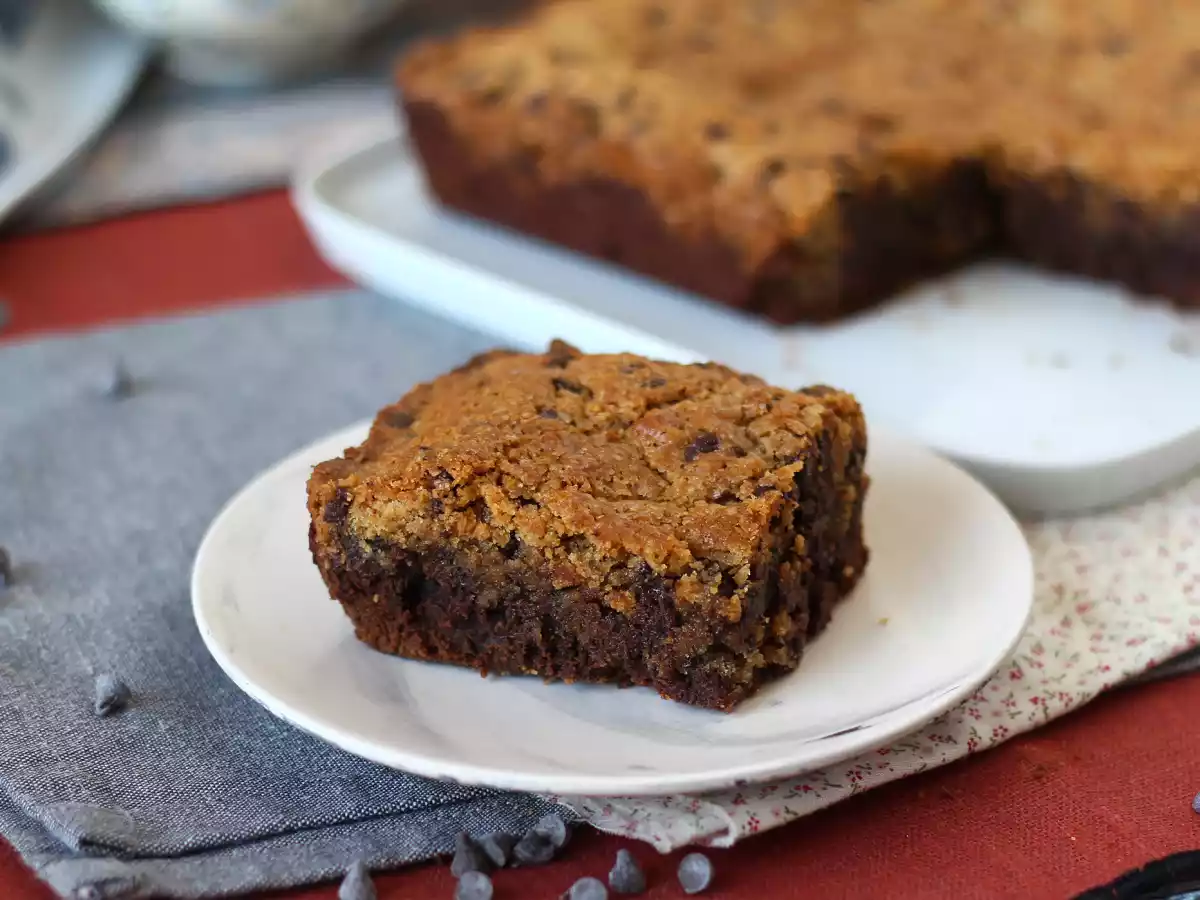 Brookies, täydellinen yhdistelmä brownieita ja keksiä. - kuva 8
