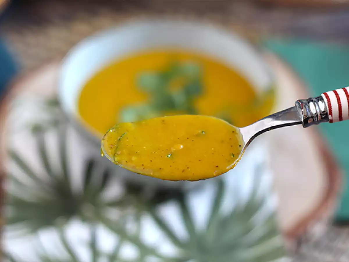Butternut- ja korallilinssikeitto - kuva 2