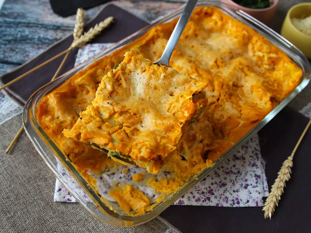 Butternut-kurpitsa-, pinaatti- ja ricottalasagne - kuva 3