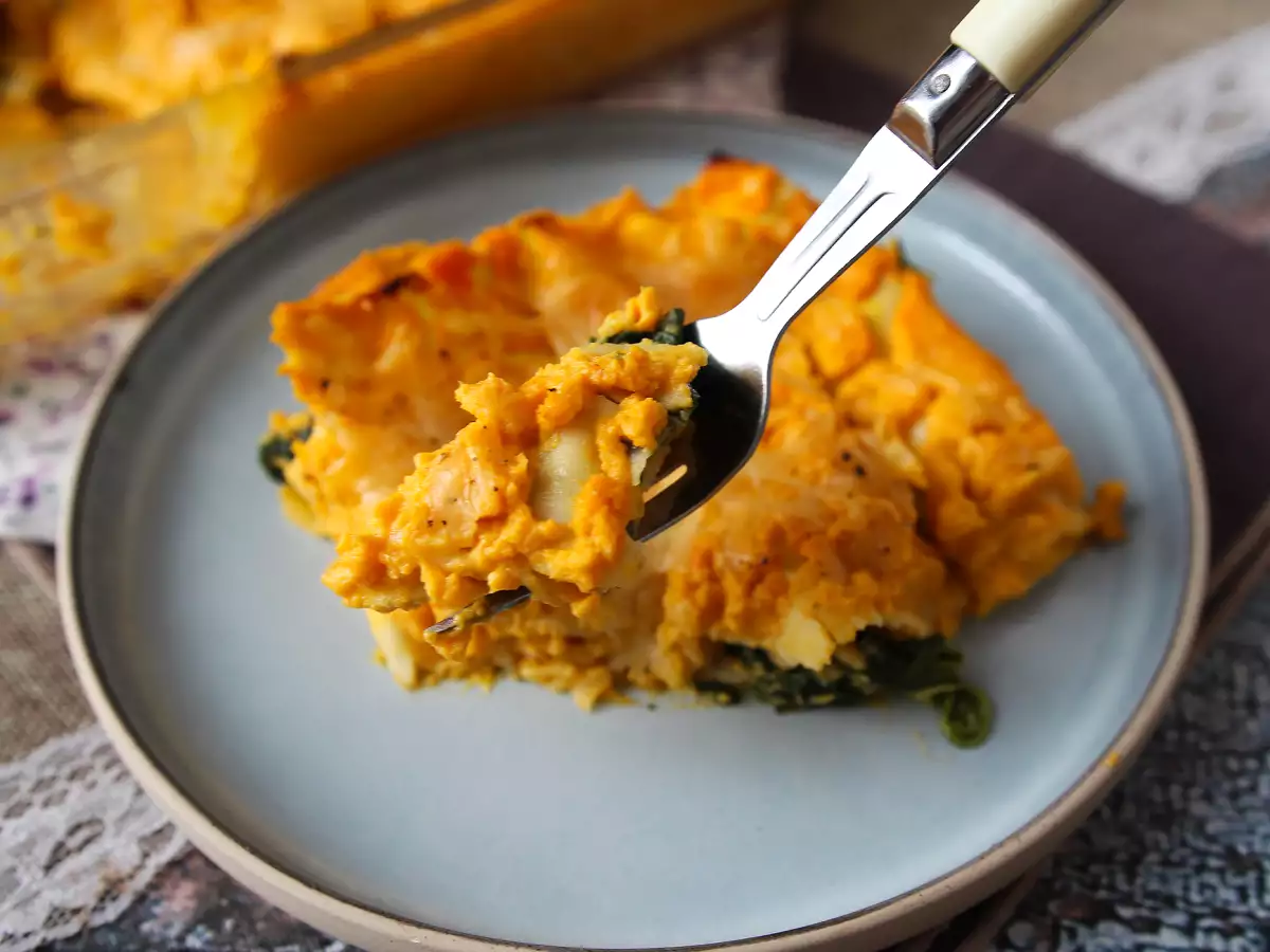 Butternut-kurpitsa-, pinaatti- ja ricottalasagne - kuva 5