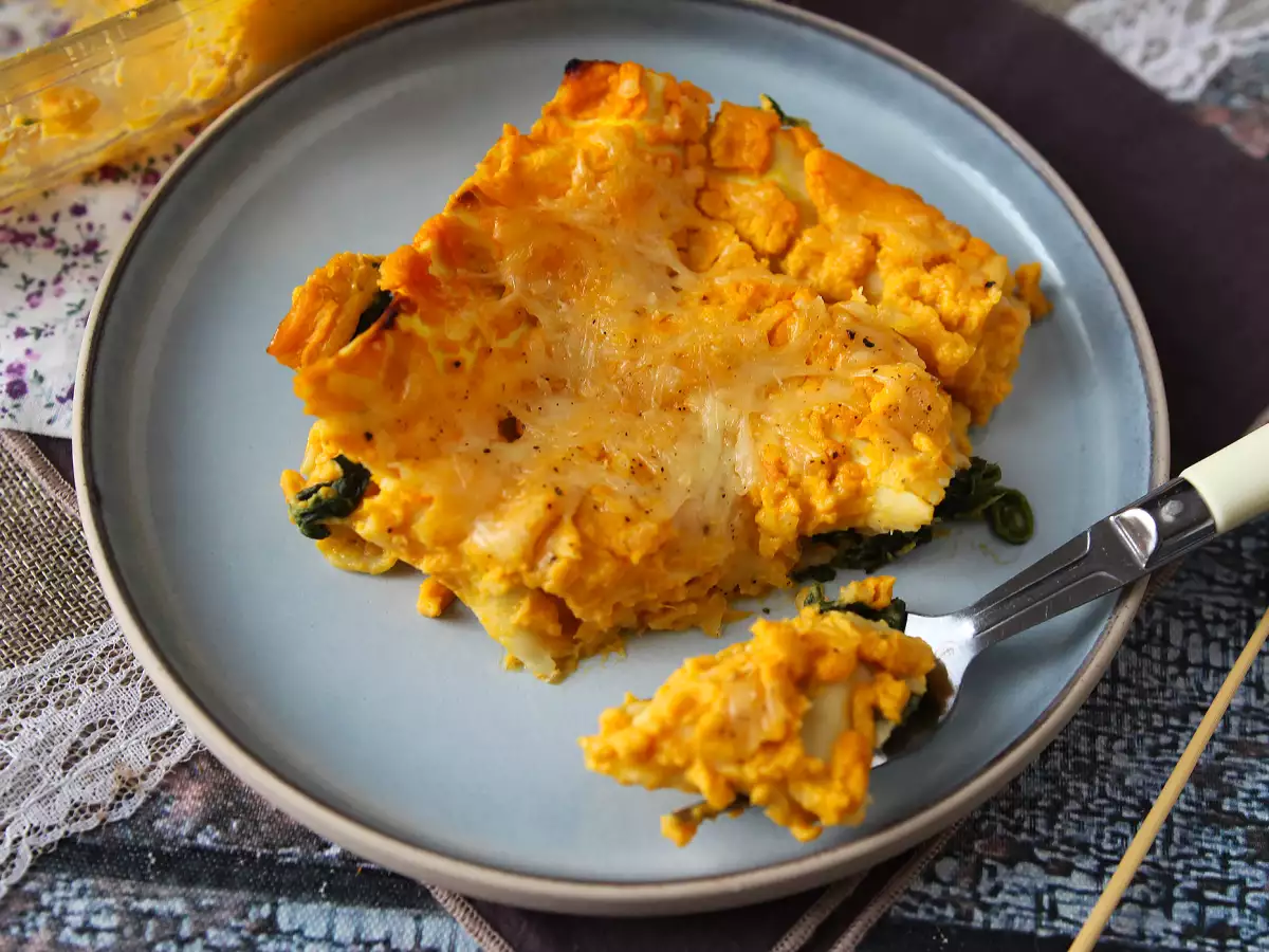 Butternut-kurpitsa-, pinaatti- ja ricottalasagne - kuva 6