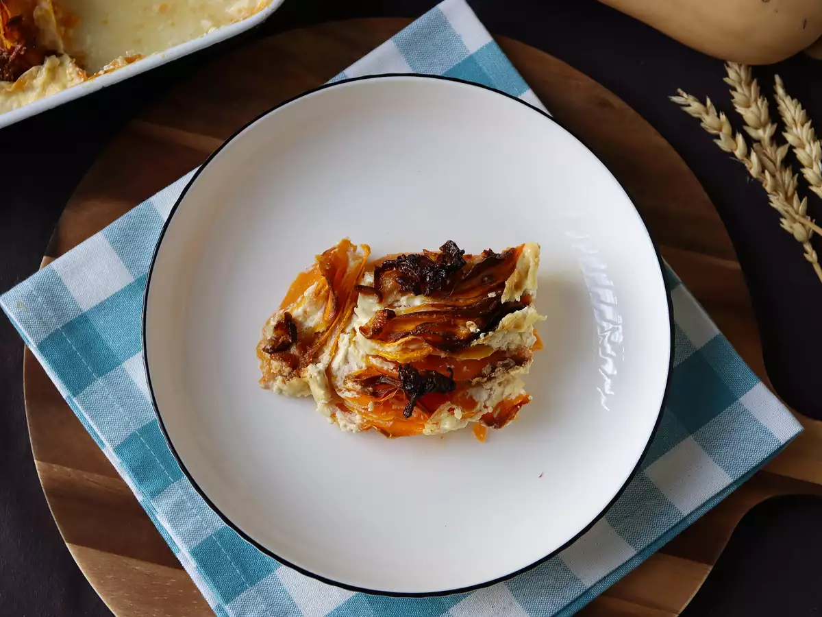 Butternut-kurpitsagratiini ilmakeittimessä, dauphinois-tyyliin - kuva 6