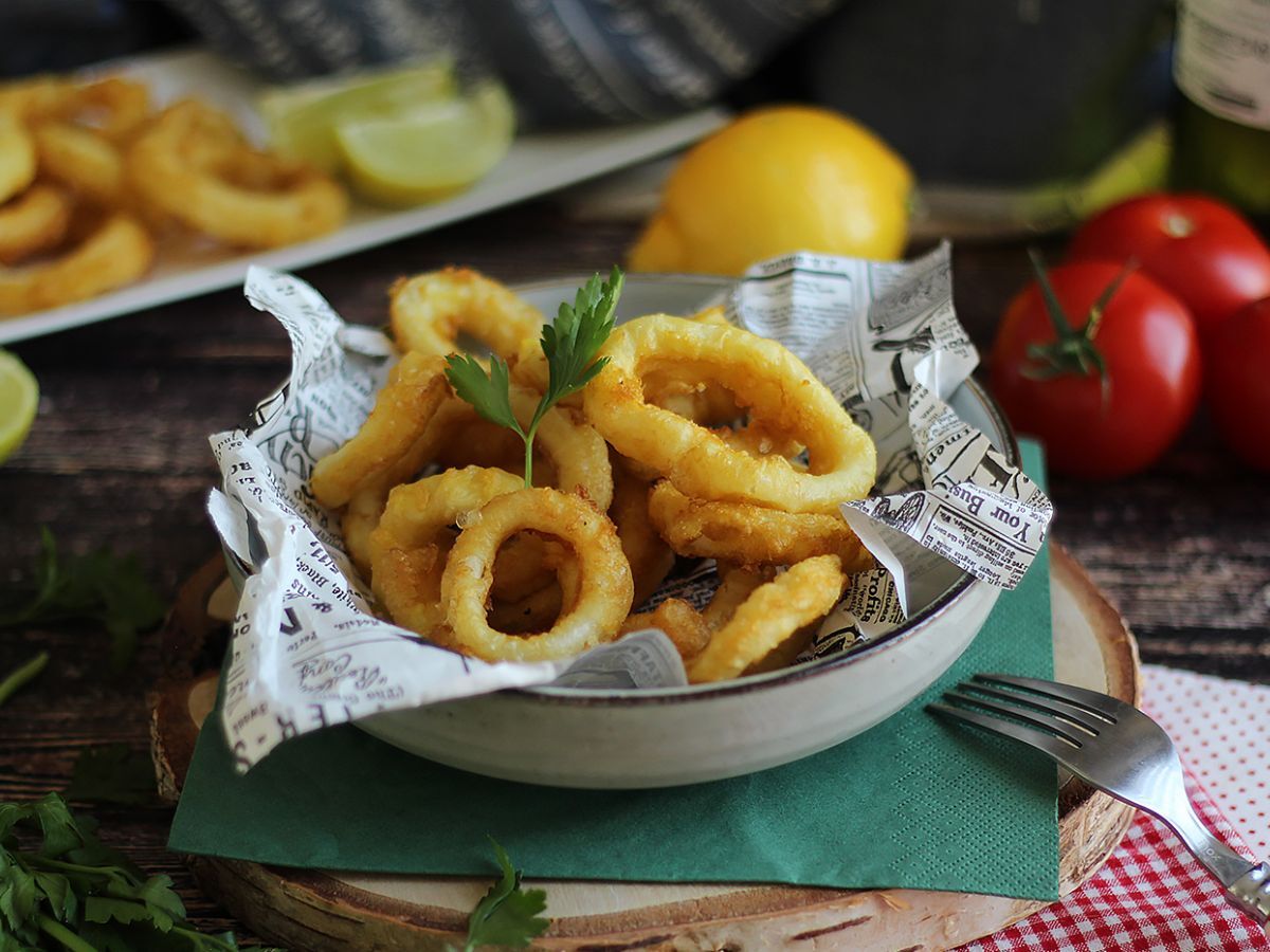 Calamares a la romana - taikinaan paneroitu kalmari - kuva 4