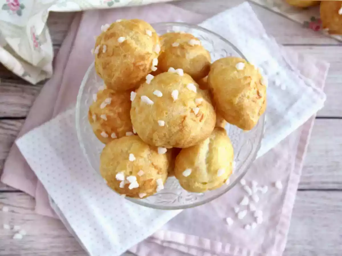 Chouquettes, choux helmisokerilla höystetty - kuva 5