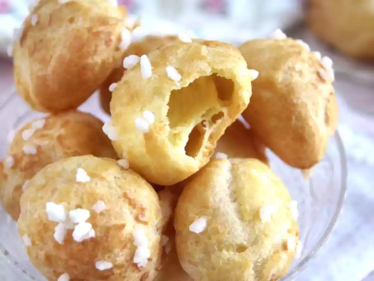 Chouquettes, choux helmisokerilla höystetty - kuva 6