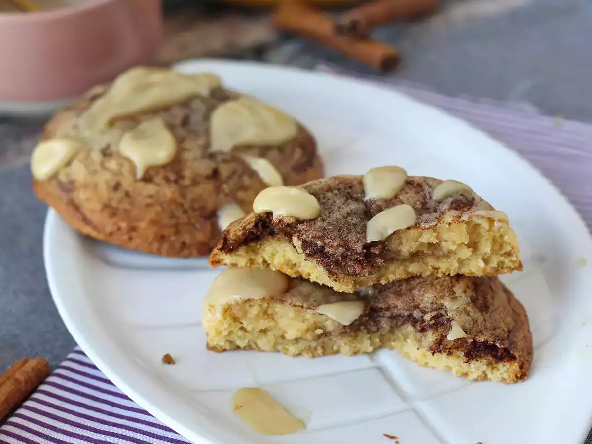 Cinnamon roll -keksit – pehmeät ja rapeat kanelikeksit - kuva 4