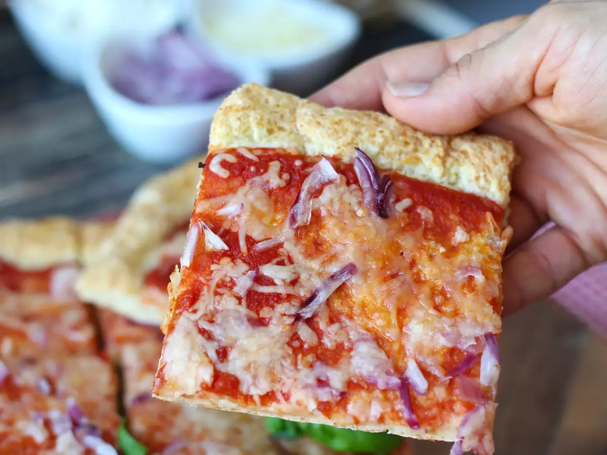 Cottage cheese -pizza