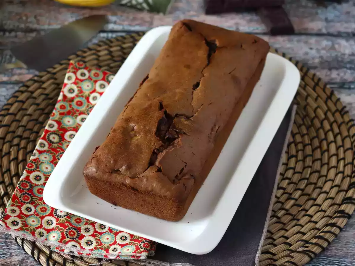 Erittäin herkullinen banaani- ja suklaakakku! - kuva 2