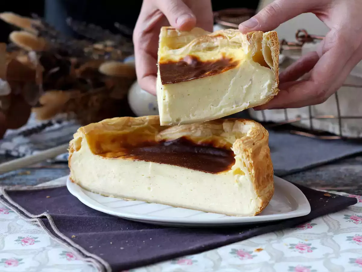 Erittäin kermaista flan pâtissier