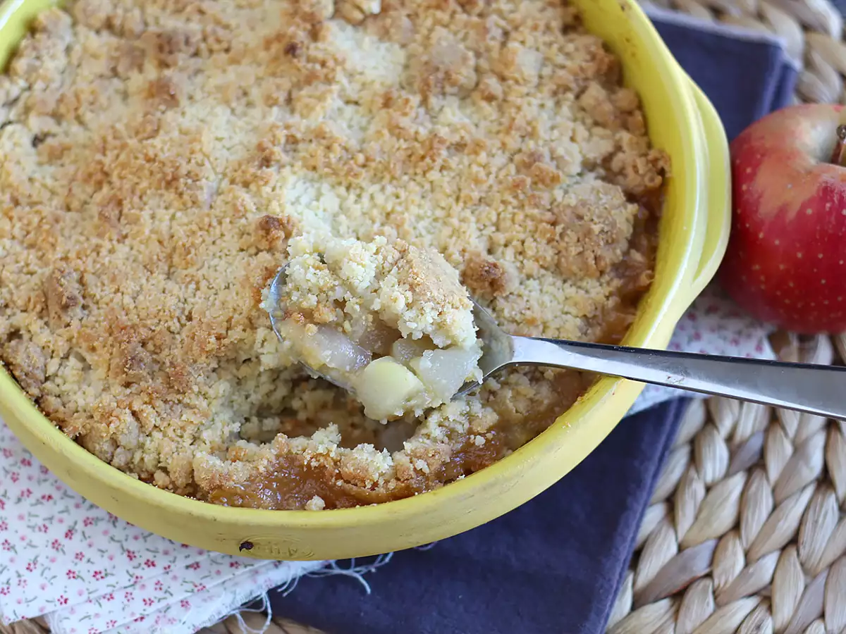Erittäin rapea ja pehmeä omena-päärynäcrumble - kuva 3