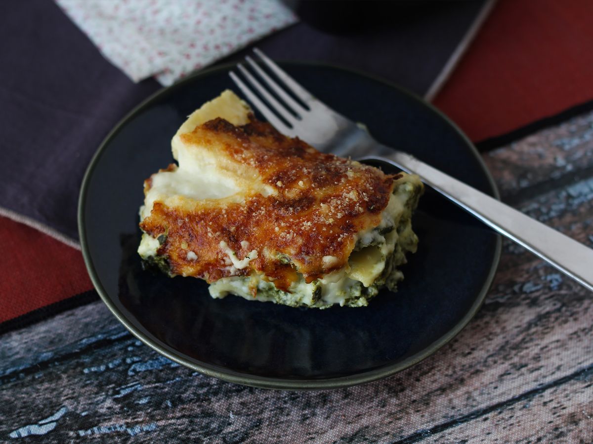 Erittäin sulavaa ricotta- ja pinaattilasagnea - kuva 4