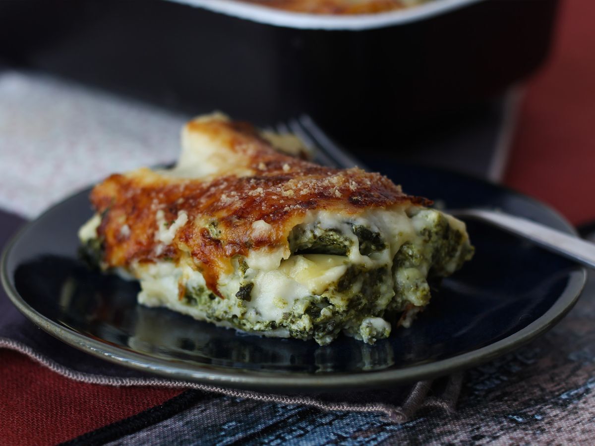 Erittäin sulavaa ricotta- ja pinaattilasagnea - kuva 7