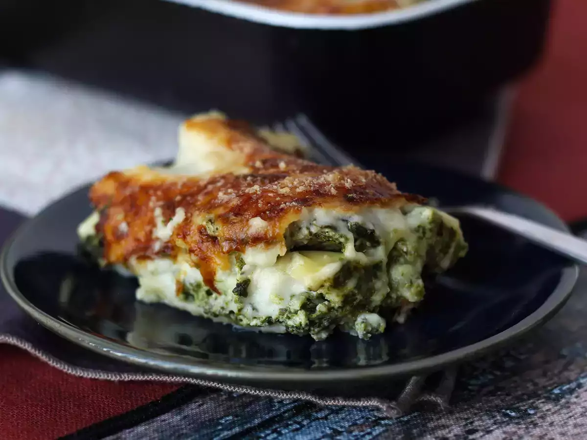 Erittäin sulavaa ricotta- ja pinaattilasagnea - kuva 7