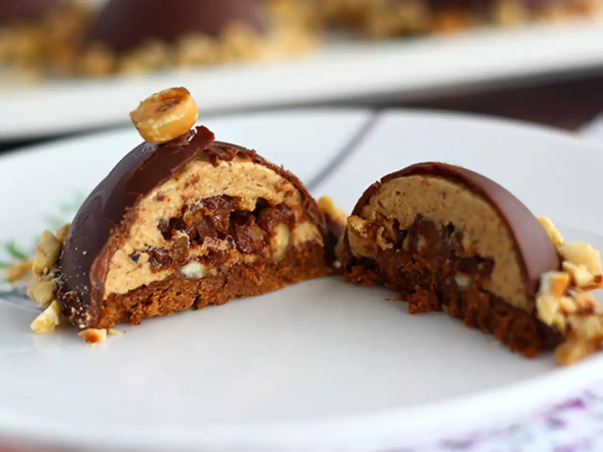 Ferrero Rocher -tyyliset suklaakupolit - kuva 4