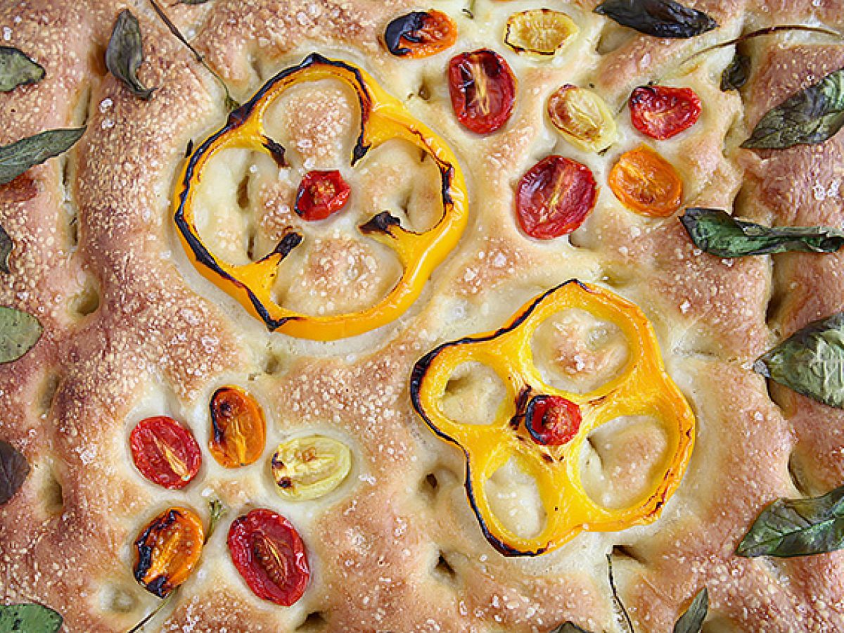 Focaccia kukat - focaccia taide - kuva 6