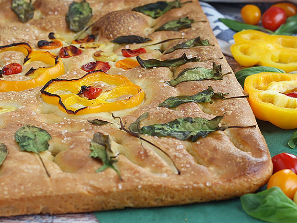 Focaccia kukat - focaccia taide - kuva 8