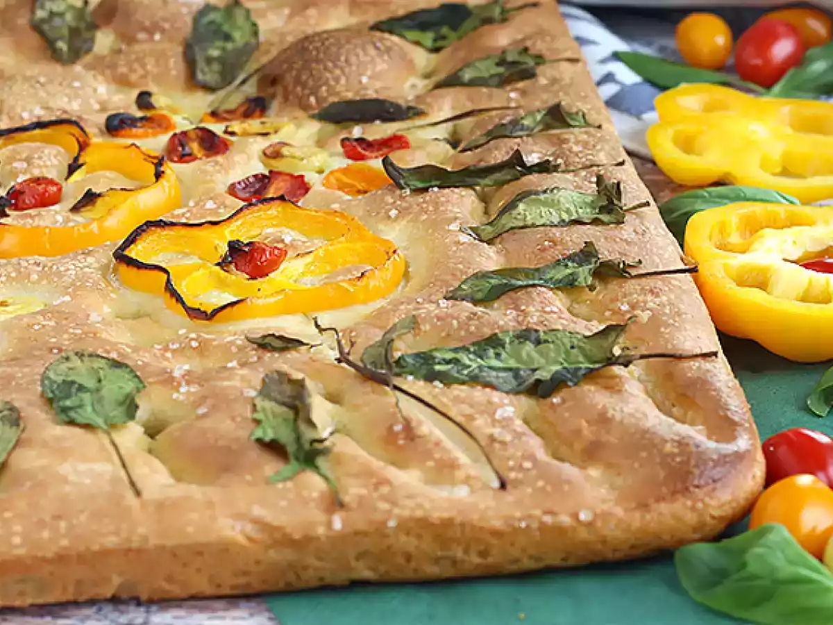 Focaccia kukat - focaccia taide - kuva 8