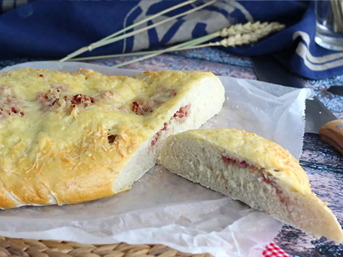 Fougasse sipulilla ja pekonilla - kuva 2